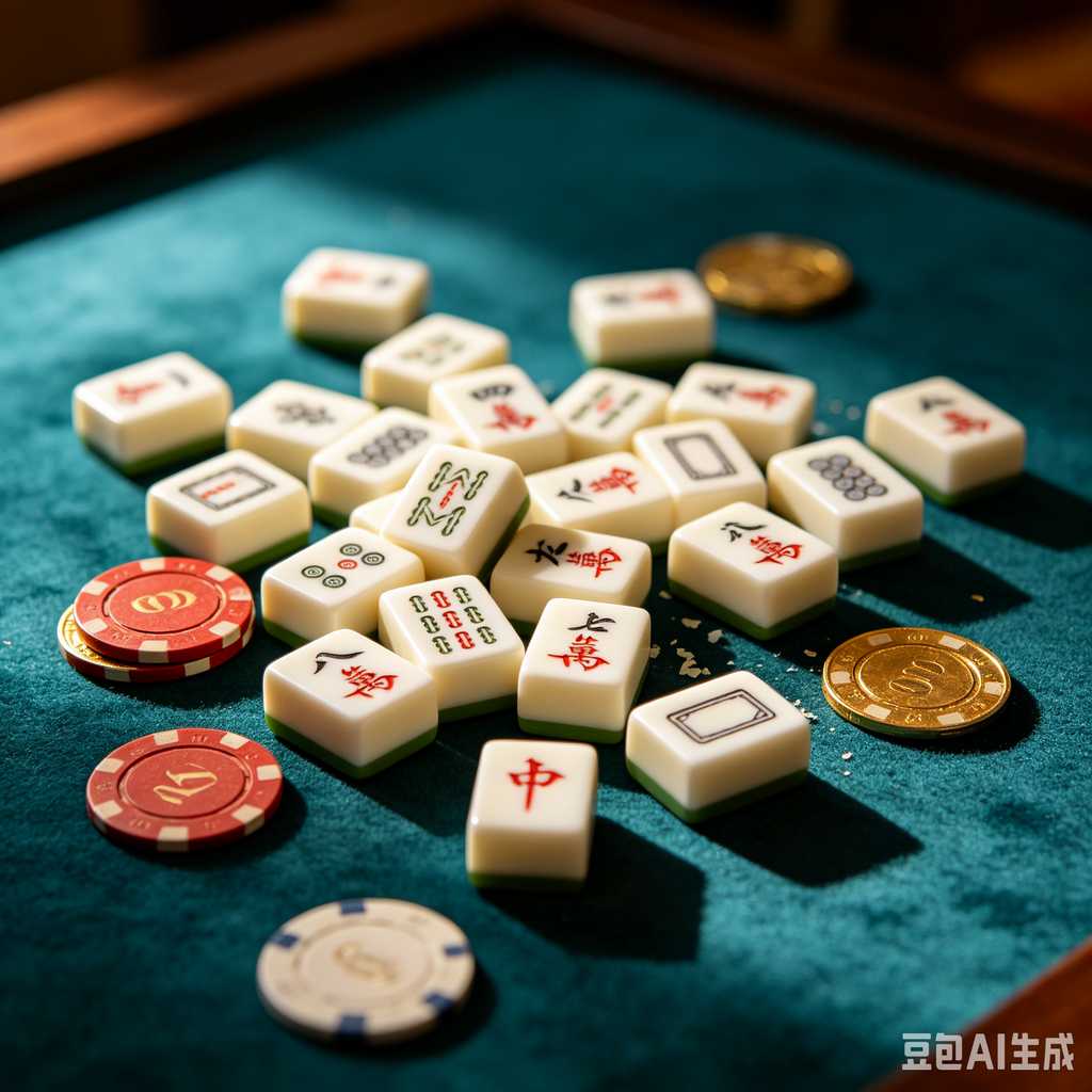 vintage style mahjong set